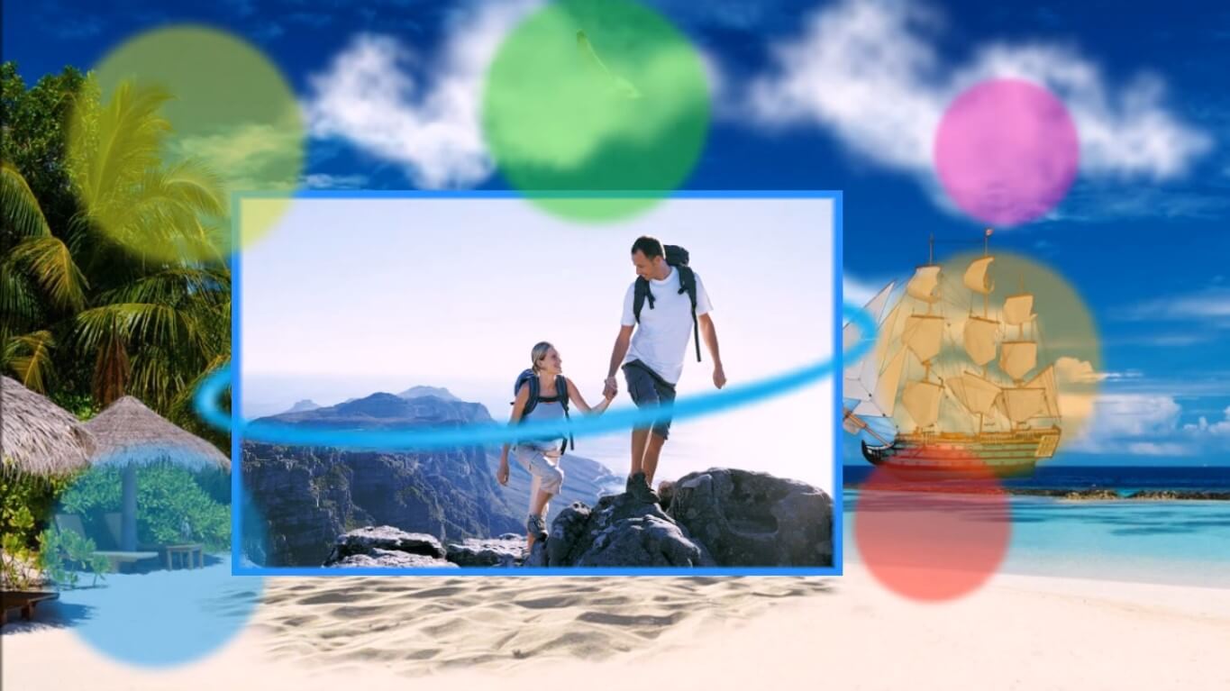Exemple d'un diaporama animé réalisé dans SmartSHOW 3D